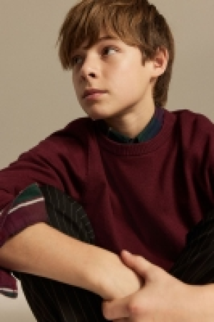 Fine-knit cotton jumper £4.00