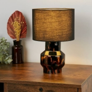 Tortoise Table Lamp - Black