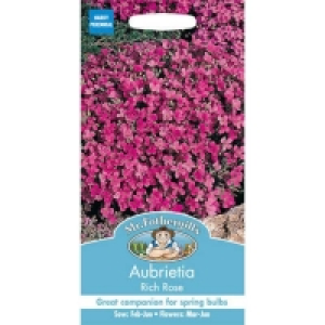 Mr. Fothergills Aubrietia Rich Rose Seeds