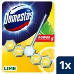 Morrisons  Domestos Power 5 Lime Toilet Rim Block 1 Piece