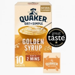 Waitrose  Quaker Oat So Simple Golden Syrup Porridge Sachets360g