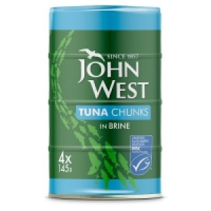 Waitrose  John West MSC Tuna Chunks in Brinedrained 4x102g