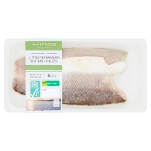 Waitrose  Waitrose 2 Mediterranean Sea Bass Fillets180g