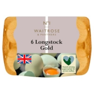 Waitrose  No.1 Longstock Gold Free Range Eggs6s