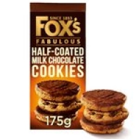 Morrisons  Foxs Biscuits Half Coated Milk Chocolate Cookie