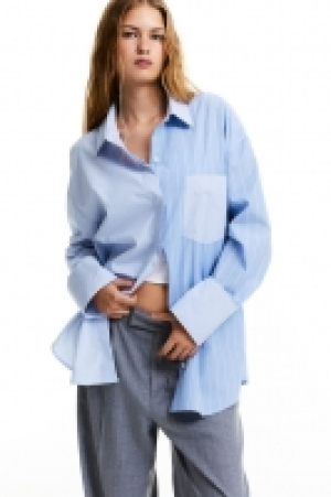 HM  Oversized poplin shirt