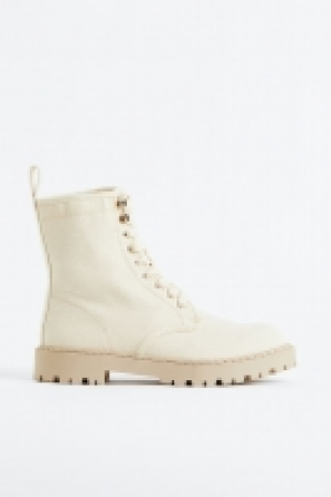 Chunky canvas boots £14.00