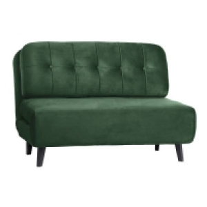 Draper Velvet Folding Sofa Bed - Emerald