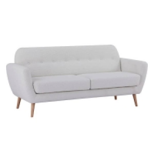 Homebase  Scandi Savannah 3 Seat Sofa - Boucle