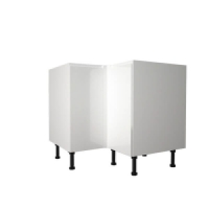 Handleless White Gloss 935mm Corner Base Unit