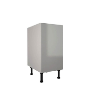 High Gloss Slab Grey 400mm Base Unit
