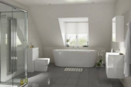 Homebase  Breeze Ice Porcelain Wall & Floor Tile 286 x 580mm