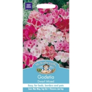 Mr. Fothergills Godetia Dwarf Mixed (Clarkia Amoena) Seeds
