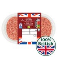 Morrisons  Morrisons 6 British Beef Quarter Pounders