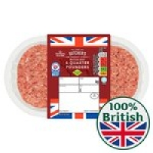 Morrisons 6 British Beef Quarter Pounders £4.25