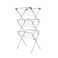 RobertDyas  Addis 3 Tier Airer with Hooks - Grey