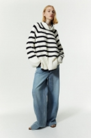 Rib-knit polo-neck jumper £16.00