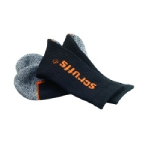 Scruffs Trade Socks Black Universal Size Pack 3