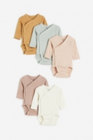 5-pack wrapover bodysuits £5.00