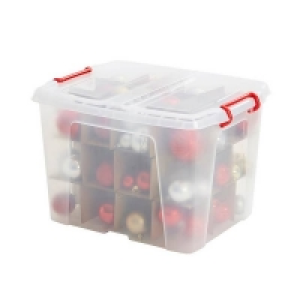 Homebase  Strata Smart 36 Bauble Storage Box with Divider