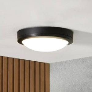 12W Bulkhead Outdoor Wall Light - Black