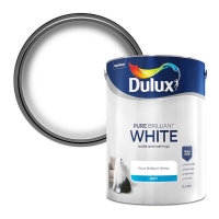 Homebase  Dulux Matt Emulsion Paint Pure Brilliant White - 5L