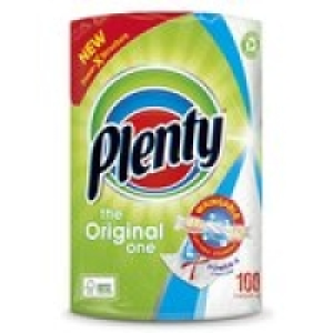 Plenty White Kitchen Roll 100 Sheets £2.00