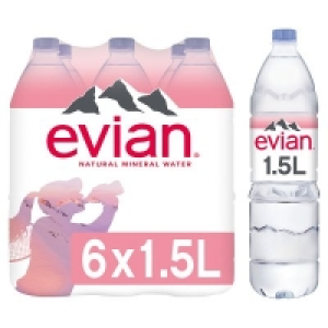 Waitrose  Evian Still Mineral Water6x1.5litre