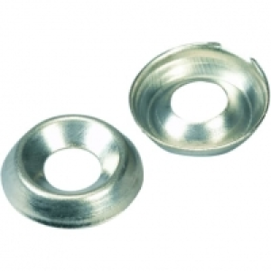 Wickes  Wickes Nickel Screw Cup Washers - No.6 Pack of 20