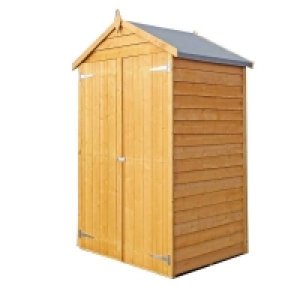 Homebase  Shire 4 x 3ft Overlap Double Door Garden Tool Shed