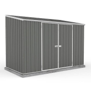 Absco 10 x 5ft Space Saver Metal Pent Shed - Grey