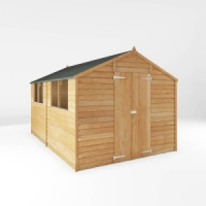 Homebase  Mercia 12 x 8ft Overlap Double Door Apex Shed