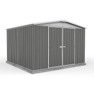 Absco 10 x 10ft Regent Metal Apex Shed - Grey