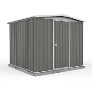 Absco 7.5 x7ft Regent Metal Apex Shed - Grey