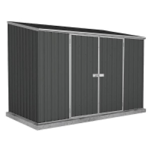Absco 10 x 5ft Space Saver Metal Pent Shed - Dark Grey