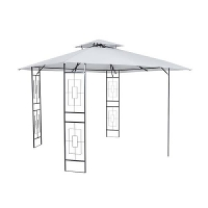 Gazebo with Ornate Panels