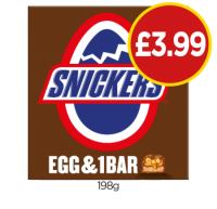 Budgens  Snickers Easter Egg