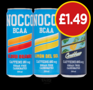 Nocco BCAA Blood Orange, Lemon, Caribbean