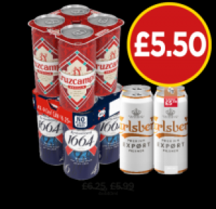 Cruzcampo, Kronenbourg, Carlsberg