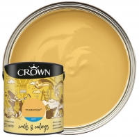Wickes  Crown Matt Emulsion Paint - Mustard Jar - 2.5L