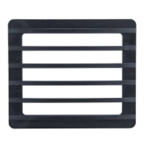 Lutec TEC10 Floodlight Louvre - Black