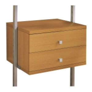 Aura Wardrobe Storage Small Drawer Kit (W)550mm Oak
