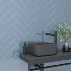 Camden Dark Grey Ceramic Wall Tile 100 x 300mm