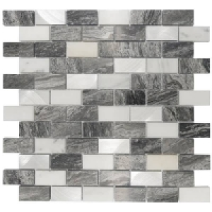 Homebase  House of Mosaics Marble Luxe Mosaic Tile Sheet