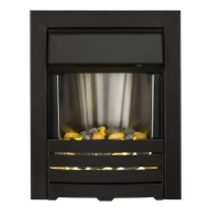 Adam Helios 2000W Electric Fire with Inset Fitting - Black