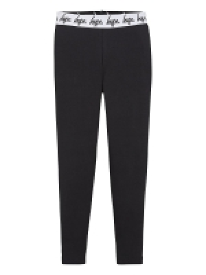 LittleWoods Hype Girls Core Script Waistband Legging - Black