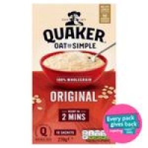 Quaker Oat So Simple Original Porridge Sachets £3.49