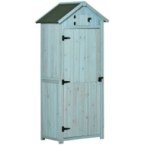 Outsunny Wooden Tool Storage Shed - Blue £118.99