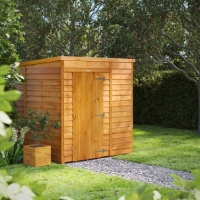Wickes  Power Sheds 6 x 6ft Pent Overlap Dip Treated Windowless Shed