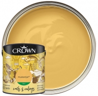 Wickes  Crown Silk Emulsion Paint - Mustard Jar - 2.5L